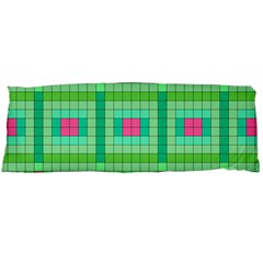 Checkerboard Squares Abstract Body Pillow Case (dakimakura) by Pakrebo