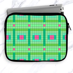 Checkerboard Squares Abstract Apple Ipad 2/3/4 Zipper Cases by Pakrebo