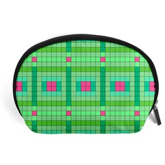 Checkerboard Squares Abstract Accessory Pouch (large) by Pakrebo