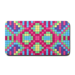 Checkerboard Squares Abstract Medium Bar Mats by Pakrebo