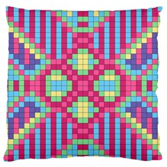 Checkerboard Squares Abstract Standard Flano Cushion Case (one Side) by Pakrebo