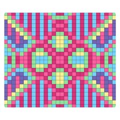 Checkerboard Squares Abstract Double Sided Flano Blanket (small)  by Pakrebo