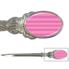 Pink Stripes Striped Design Pattern Letter Opener by Pakrebo