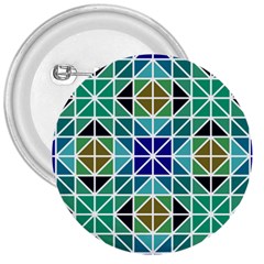 Mosaic Triangle Symmetry 3  Buttons by Pakrebo