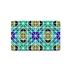 Mosaic Triangle Symmetry Magnet (name Card) by Pakrebo