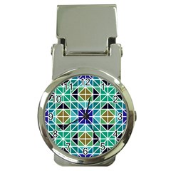 Mosaic Triangle Symmetry Money Clip Watches by Pakrebo