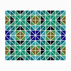 Mosaic Triangle Symmetry Small Glasses Cloth (2-side) by Pakrebo