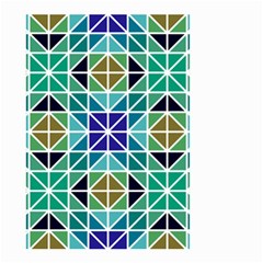 Mosaic Triangle Symmetry Small Garden Flag (two Sides) by Pakrebo