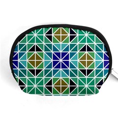 Mosaic Triangle Symmetry Accessory Pouch (medium) by Pakrebo