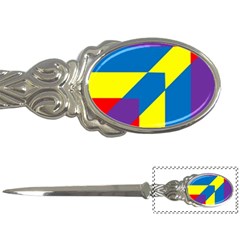 Colorful Red Yellow Blue Purple Letter Opener by Pakrebo