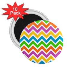 Chevron Pattern Design Texture 2 25  Magnets (10 Pack)  by Pakrebo