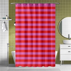 Stripes Striped Design Pattern Shower Curtain 48  X 72  (small)  by Pakrebo