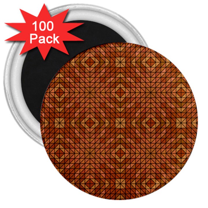 Mosaic Triangle Symmetry 3  Magnets (100 pack)