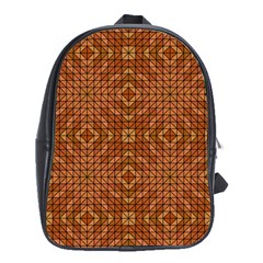 Mosaic Triangle Symmetry School Bag (xl) by Pakrebo