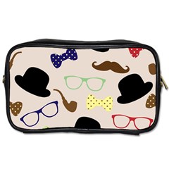 Moustache Hat Bowler Bowler Hat Toiletries Bag (one Side) by Pakrebo