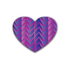 Geometric Background Abstract Heart Coaster (4 Pack)  by Pakrebo