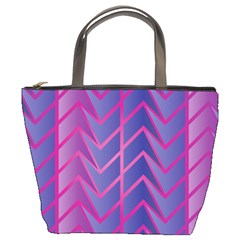 Geometric Background Abstract Bucket Bag by Pakrebo