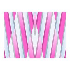 Geometric 3d Design Pattern Pink Double Sided Flano Blanket (mini)  by Pakrebo