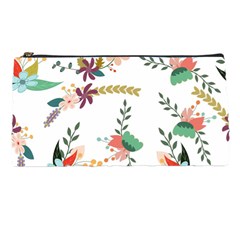 Floral Backdrop Pattern Flower Pencil Cases by Pakrebo