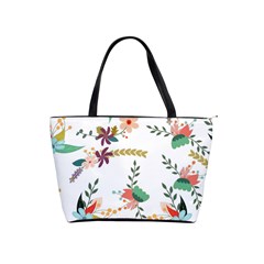 Floral Backdrop Pattern Flower Classic Shoulder Handbag by Pakrebo