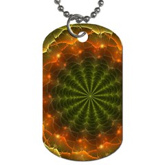 Fractal Digital Dog Tag (two Sides) by Pakrebo