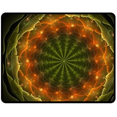 Fractal Digital Fleece Blanket (medium)  by Pakrebo