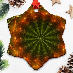 Fractal Digital Snowflake Ornament (two Sides) by Pakrebo