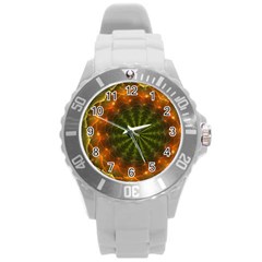 Fractal Digital Round Plastic Sport Watch (l)