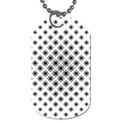 Stylized Flower Floral Pattern Dog Tag (one Side) by Pakrebo