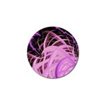 Purple Fractal Artwork Feather Golf Ball Marker Front