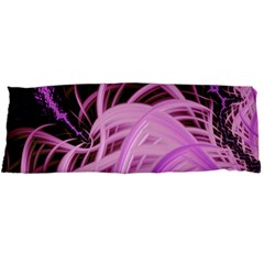 Purple Fractal Artwork Feather Body Pillow Case Dakimakura (two Sides) by Pakrebo