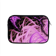 Purple Fractal Artwork Feather Apple Macbook Pro 15  Zipper Case by Pakrebo