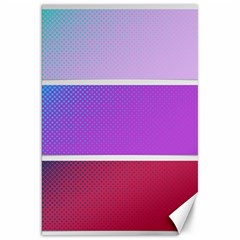 Pattern Banner Set Dot Abstract Canvas 20  X 30  by Pakrebo