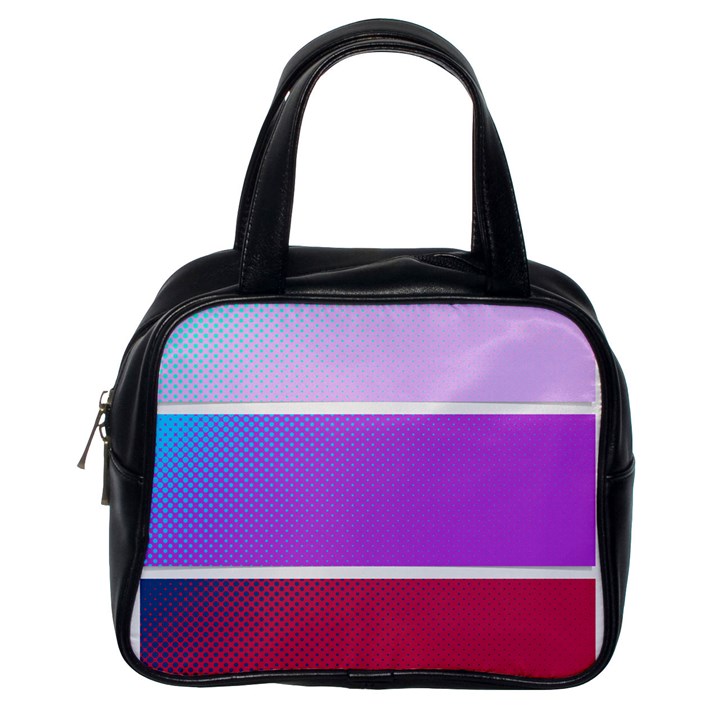 Pattern Banner Set Dot Abstract Classic Handbag (One Side)