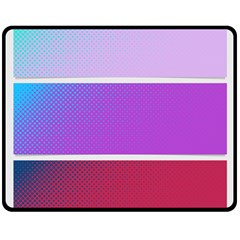 Pattern Banner Set Dot Abstract Double Sided Fleece Blanket (medium)  by Pakrebo