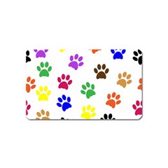 Pawprints Paw Prints Paw Animal Magnet (name Card) by Pakrebo