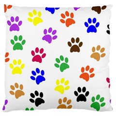 Pawprints Paw Prints Paw Animal Large Cushion Case (two Sides) by Pakrebo