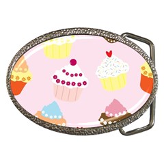 Cupcakes Wallpaper Paper Background Belt Buckles by Pakrebo