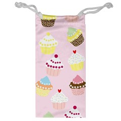 Cupcakes Wallpaper Paper Background Jewelry Bag by Pakrebo