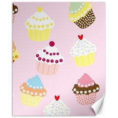 Cupcakes Wallpaper Paper Background Canvas 16  X 20  by Pakrebo