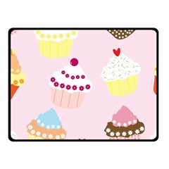 Cupcakes Wallpaper Paper Background Fleece Blanket (small) by Pakrebo