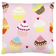 Cupcakes Wallpaper Paper Background Standard Flano Cushion Case (one Side) by Pakrebo