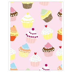 Cupcakes Wallpaper Paper Background Drawstring Bag (small) by Pakrebo