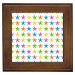 Star Pattern Design Decoration Framed Tiles Front