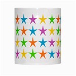 Star Pattern Design Decoration White Mugs Center