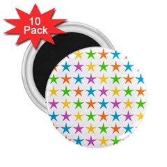 Star Pattern Design Decoration 2 25  Magnets (10 Pack)  by Pakrebo