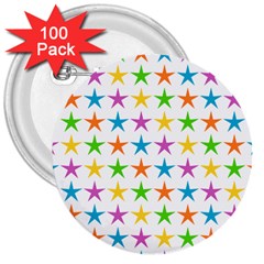 Star Pattern Design Decoration 3  Buttons (100 Pack)  by Pakrebo