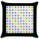 Star Pattern Design Decoration Throw Pillow Case (Black) Front