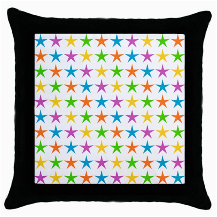 Star Pattern Design Decoration Throw Pillow Case (Black)