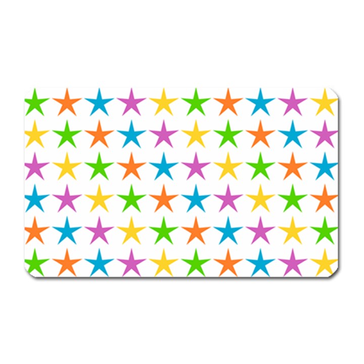 Star Pattern Design Decoration Magnet (Rectangular)